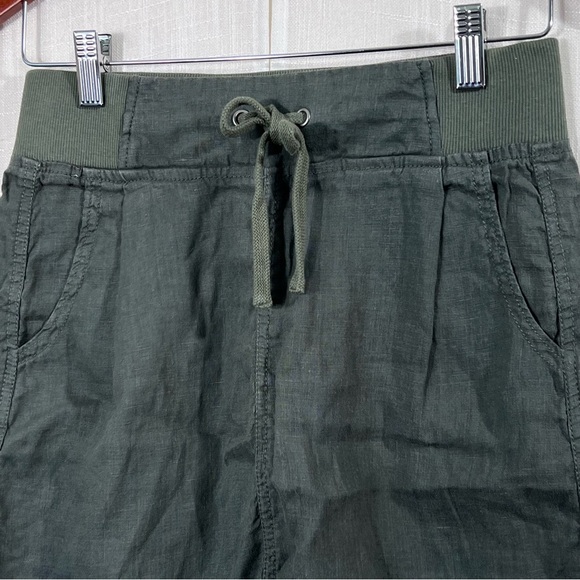 Athleta Seline Olive Green Linen Skirt Size 2 - Picture 5 of 11